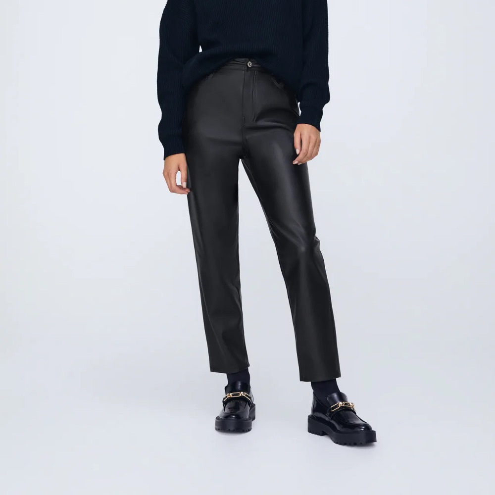 Zara Black Leather Pant